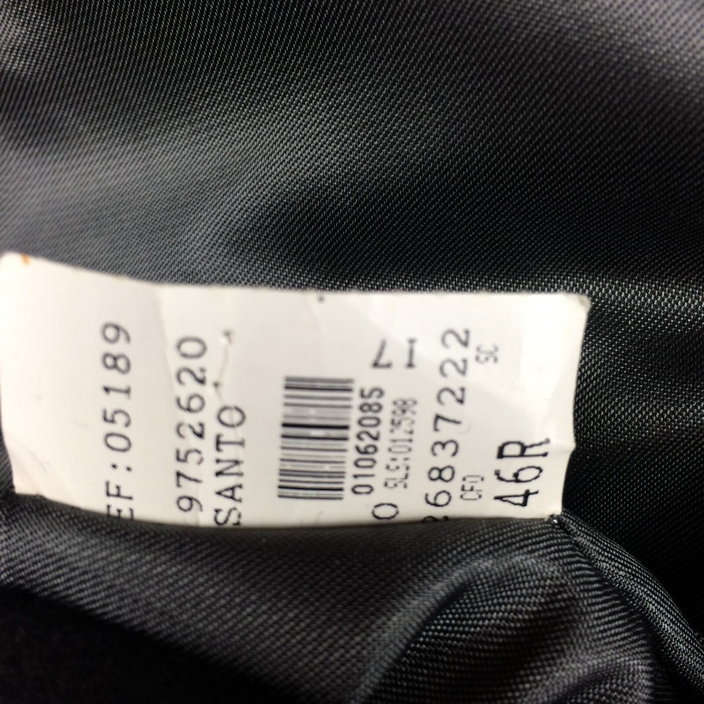Sanford Bryant Mens Blazer Angora Wool Sport Coat Solid Black Three Button‎ 46R - Picture 15 of 15